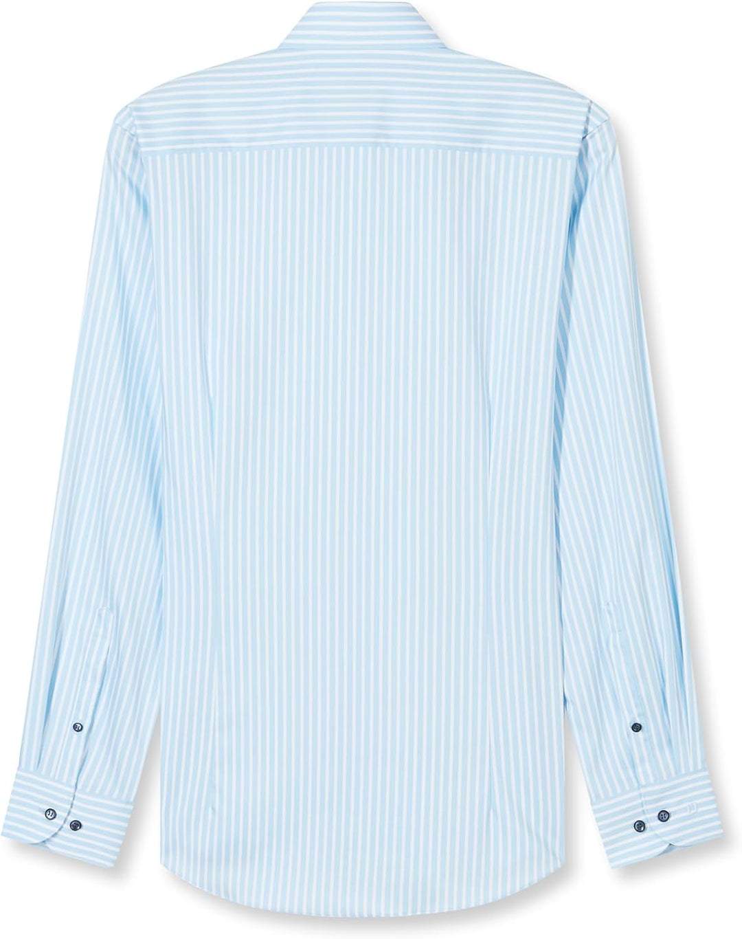 OLYMP Herren Businesshemd Schlank Gestreift 200984 40 Bleu 11, 40 Bleu 11
