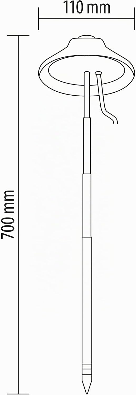 Northpoint LED Pflanzenleuchte Pflanzenlicht mit Teleskopstab (Blau 2er-Set), Blau 2er-set