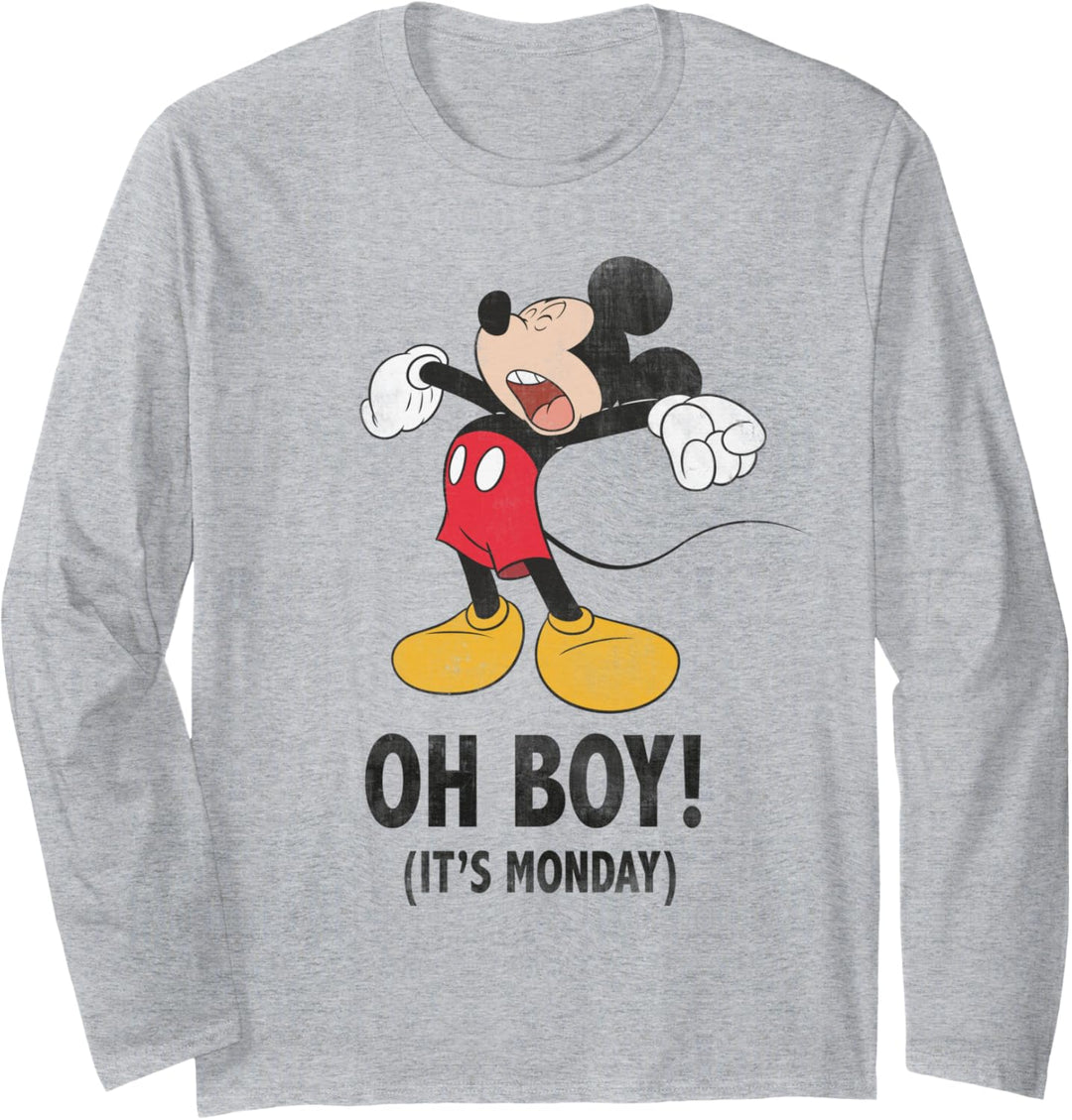Disney Mickey Mouse Oh Boy! It's Monday Langarmshirt