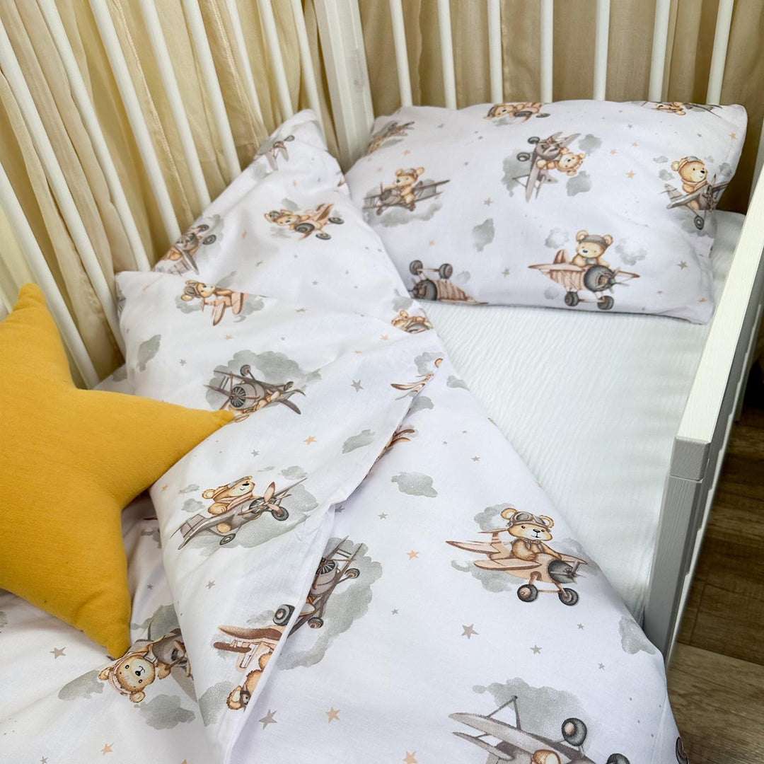 Kinderbettwäsche 100x135 + 40x60 | 100% Baumwolle Weiche & Farbenfrohe Bettwäsche für Babys | Mädche