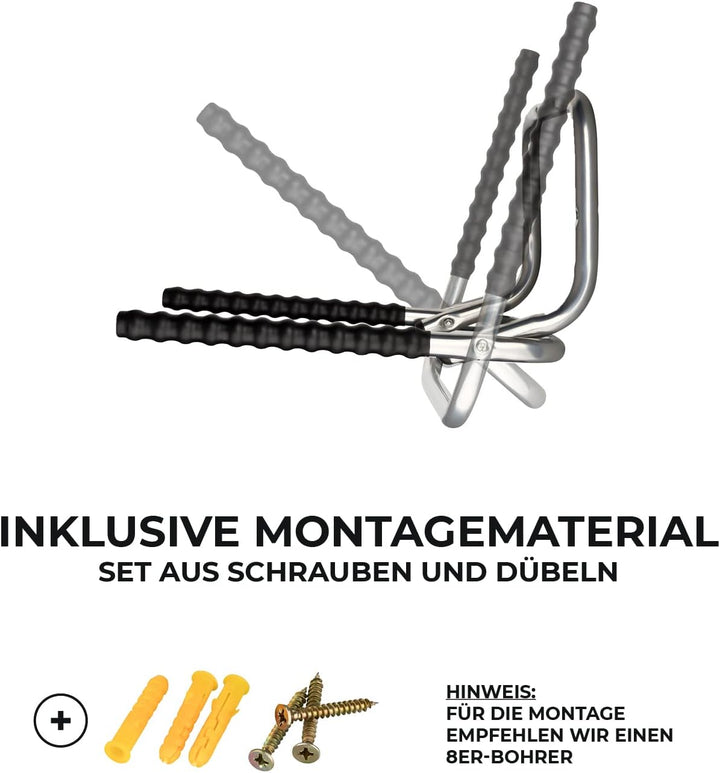 URBAN ZWEIRAD Fahrrad-Wandhalterung - klappbare Fahrradhalterung - platzsparende Fahrrad-Wandhalteru