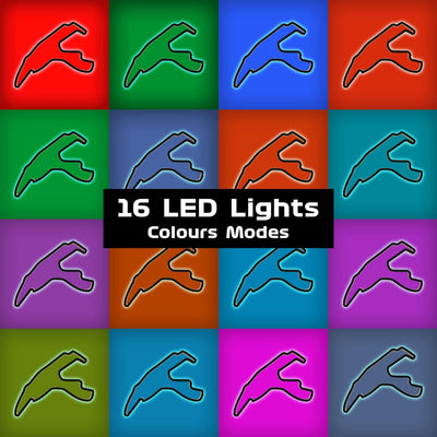 Holzskulptur Deko mit LED – Rennstrecke von Spa Francorchamps, 3D Nachtlicht, 46 cm Breite, Geschenk