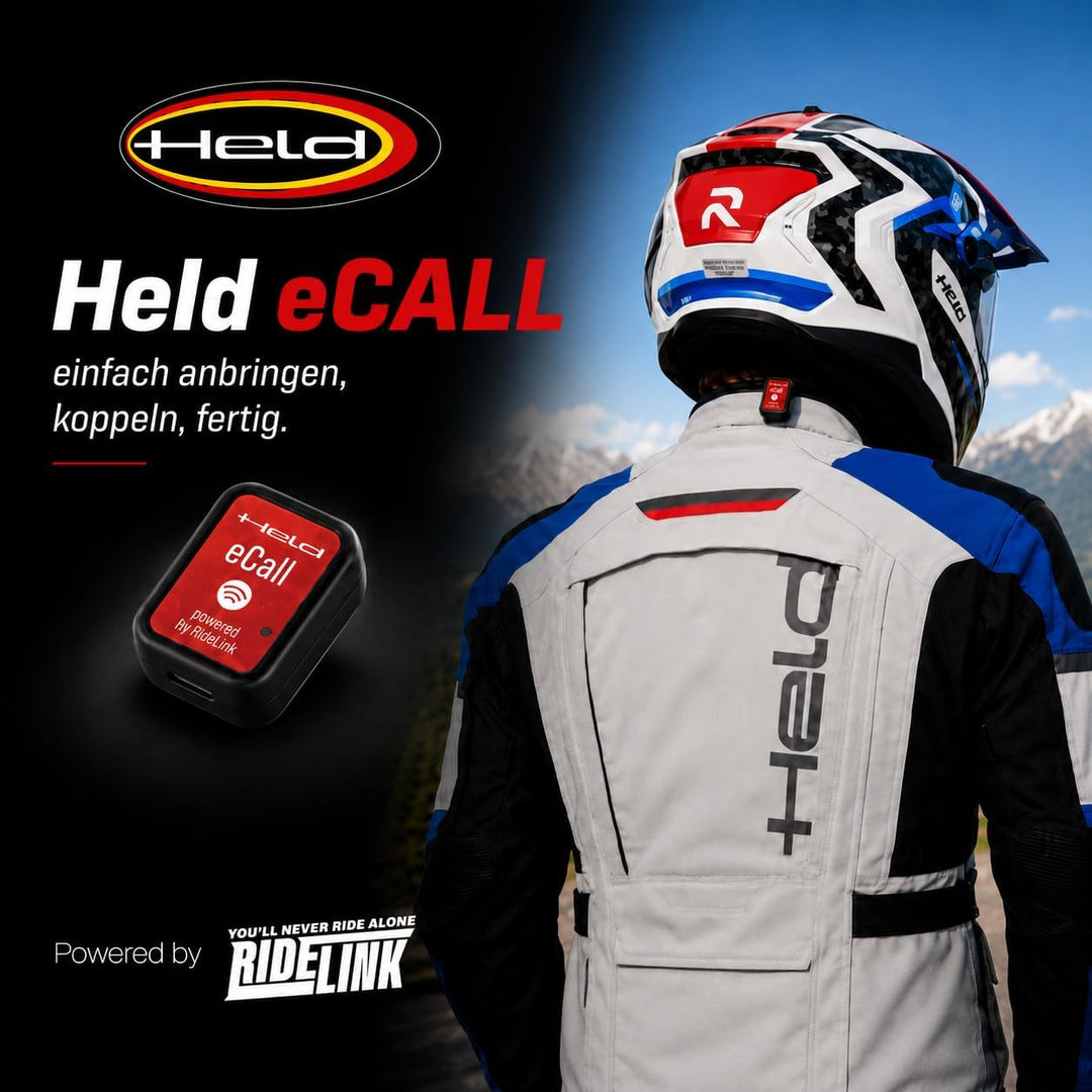 Held eCall System für Motorrad Jacke | Schnelle Hilfe bei Sturz und Unfall