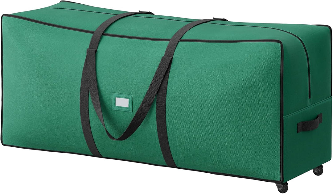 SONGMICS Aufbewahrungstasche für Weihnachtsbaum, Tragetasche auf Rollen, für Bäume bis zu 229 cm, fü