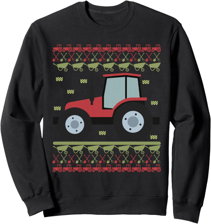 Traktor Ugly Christmas Weihnachtsfeier Motiv Sweatshirt