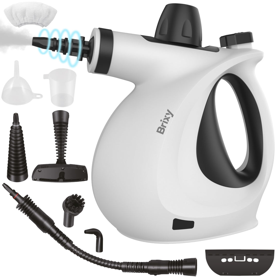 Brixy Dampfreiniger - Handdampfreiniger - Fleckenreiniger - Boden, Badezimmer, Küche - Teppichreinig