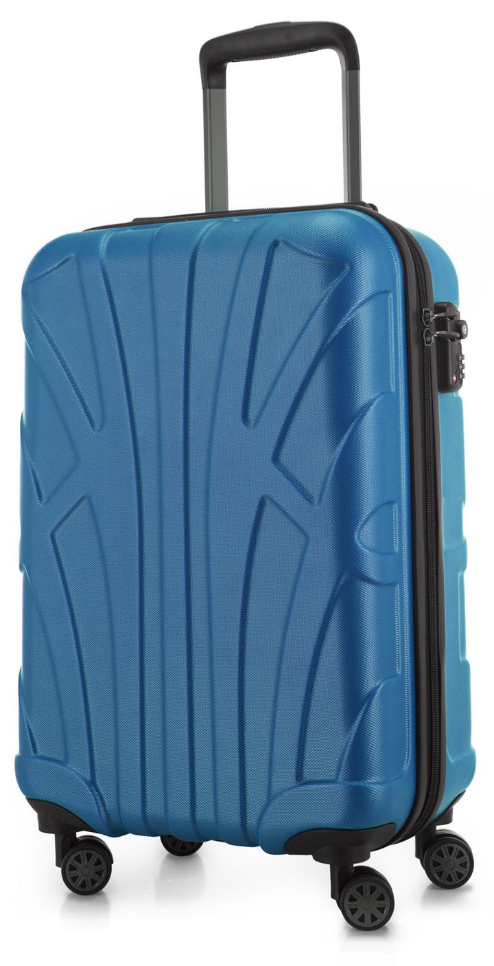 suitline Handgepäck Hartschalen-Koffer Koffer Trolley Rollkoffer Reisekoffer, TSA, 55 cm, ca. 34 Lit