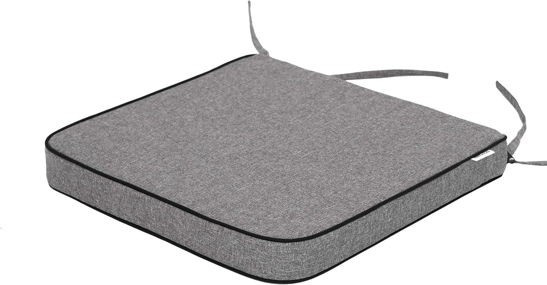 HOBBYGARDEN 4er Set Stuhlkissen/Sitzkissen 48x45 cm Sitzauflagen Polsterauflagen Outdoor/Indoor Auss