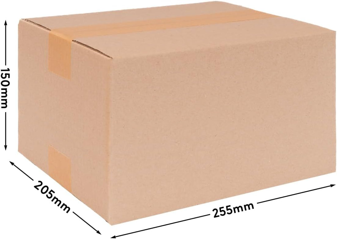 verpacking 100 Faltkartons Versandkartons DHL Kartons 250 x 200 x 140 mm, KK-26, 1-Wellig 250 x 200