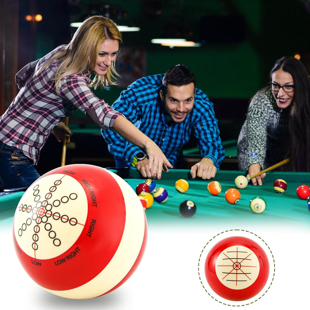 Billard Queueball Trainingsartefakt, Billard Trainingsball Billard Übungszubehör mit 3 Finger Handsc