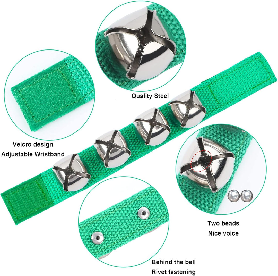 Augshy 24 Stück Shaker Musikinstrumente für Kinder, 12 Stück Eier-Shaker und 12 Stück Handgelenk Han