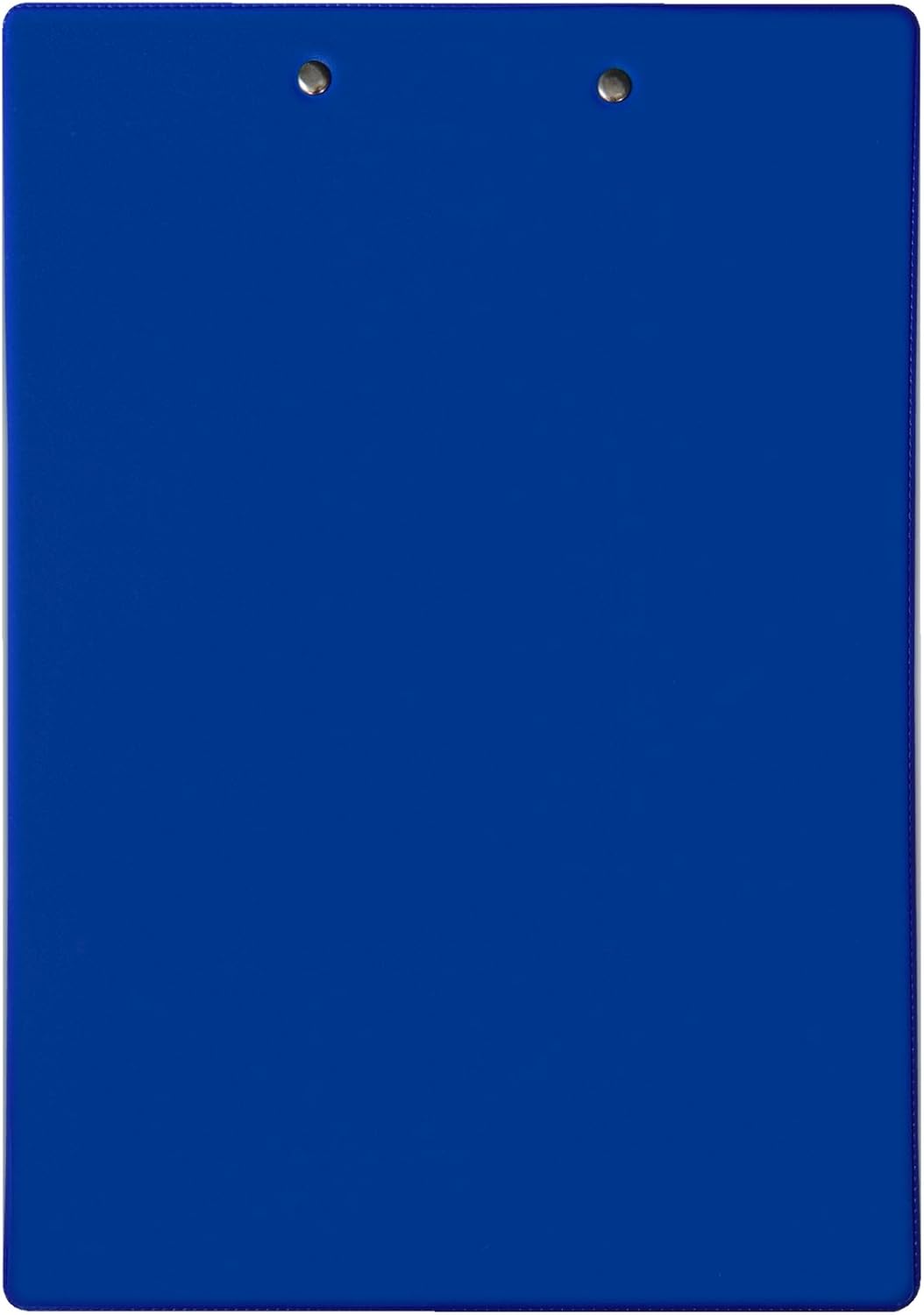 Idena 90293 - Klemmbrett für DIN A4, 12 Stück, Hochformat, PVC beschichtetes Clipboard in Blau, FSC-