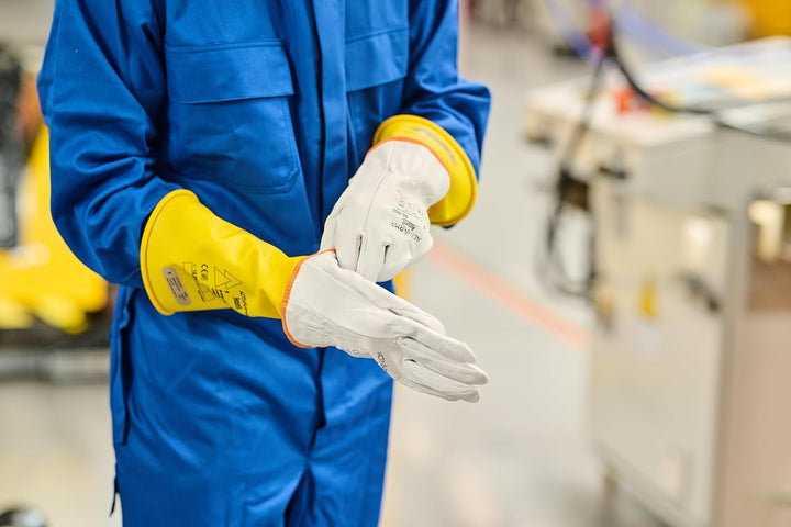 Ansell ActivArmr Elektriker-Schutzhandschuhe, Elektroschutz Klass 00 (500V), Elektrisch Isolierende