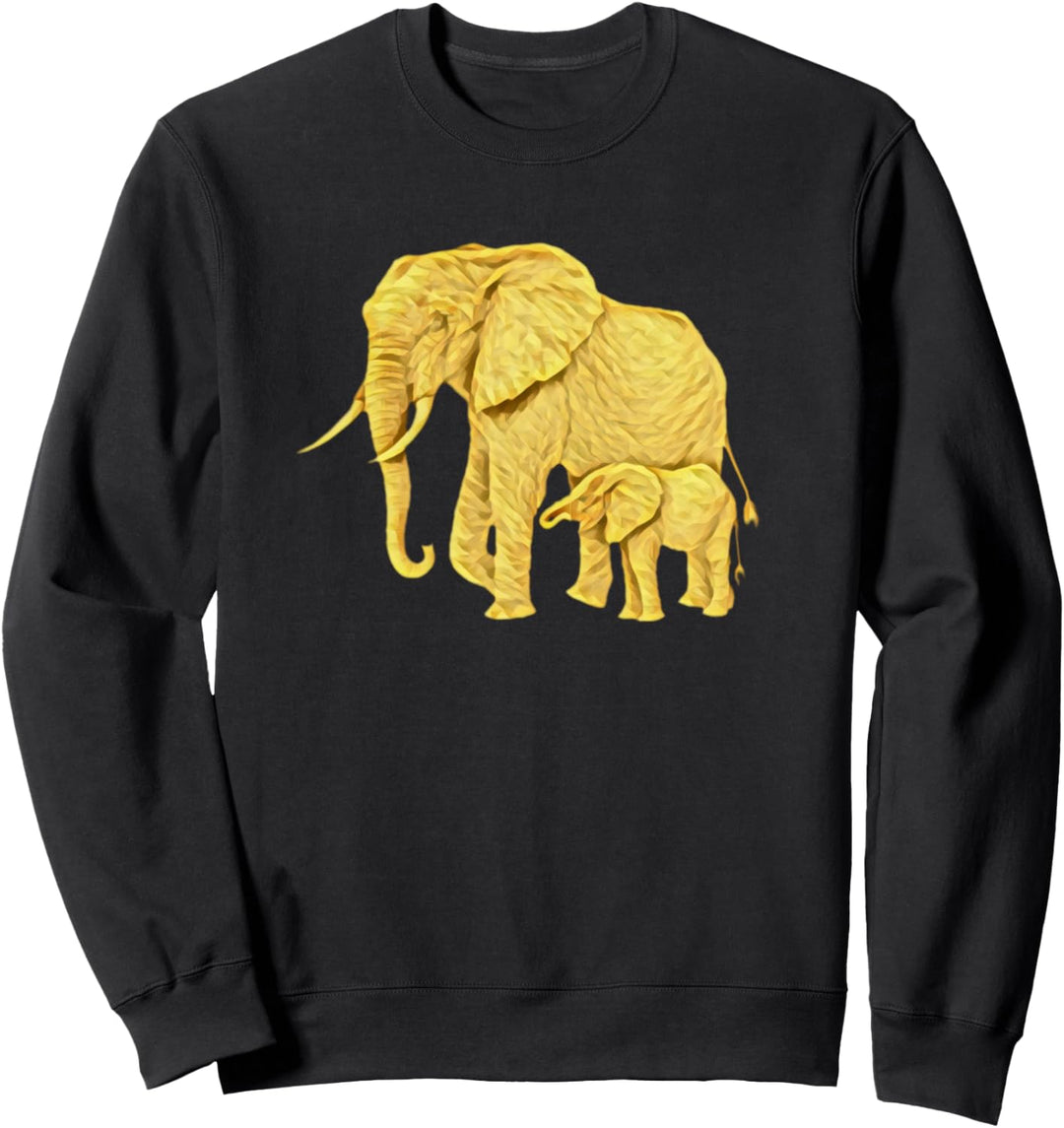 Elefant Motiv Afrika Elefanten Sweatshirt