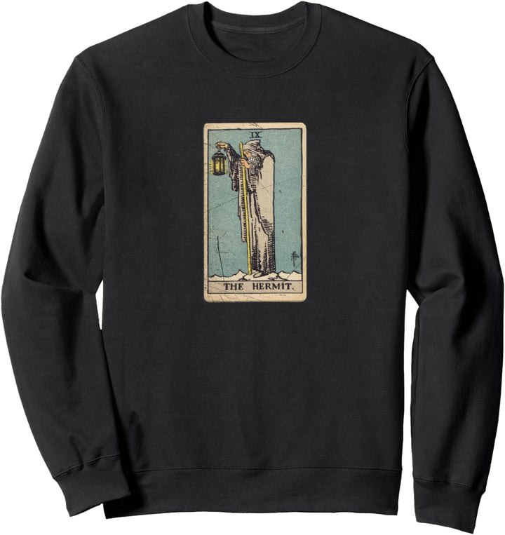Occult Tarot The Hermit Gothic Grunge Satan Devil Vintage Sweatshirt