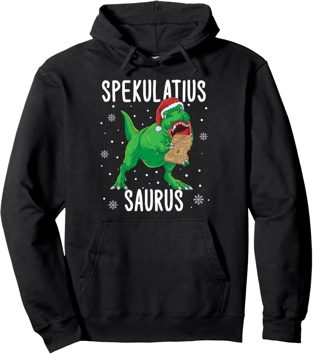 Spekulatius Saurus Weihnachten Dino Tyrannosaurus Geschenk Pullover Hoodie
