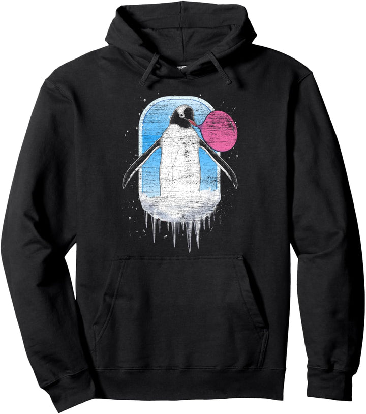 Niedliches Antarktis Zoo Tier Kaugummi Tier Pinguin Pullover Hoodie