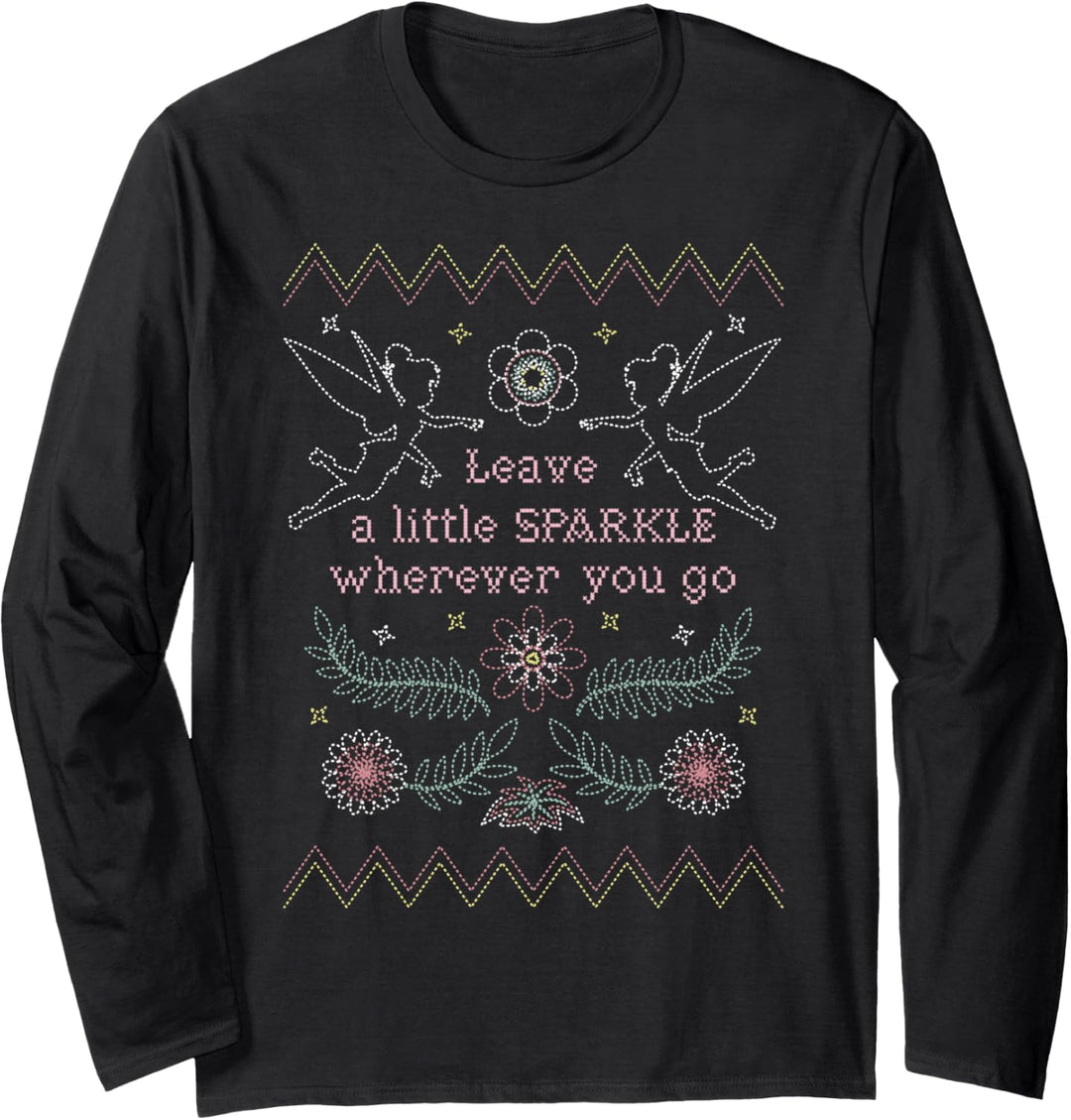 Disney Peter Pan Tinker Bell Leave A Little Sparkle Langarmshirt