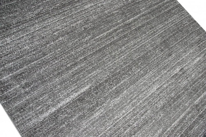CARPETIA Moderner Teppich Wohnzimmerteppich Kurzflor Uni anthrazit grau meliert Grösse 80x150 cm 80