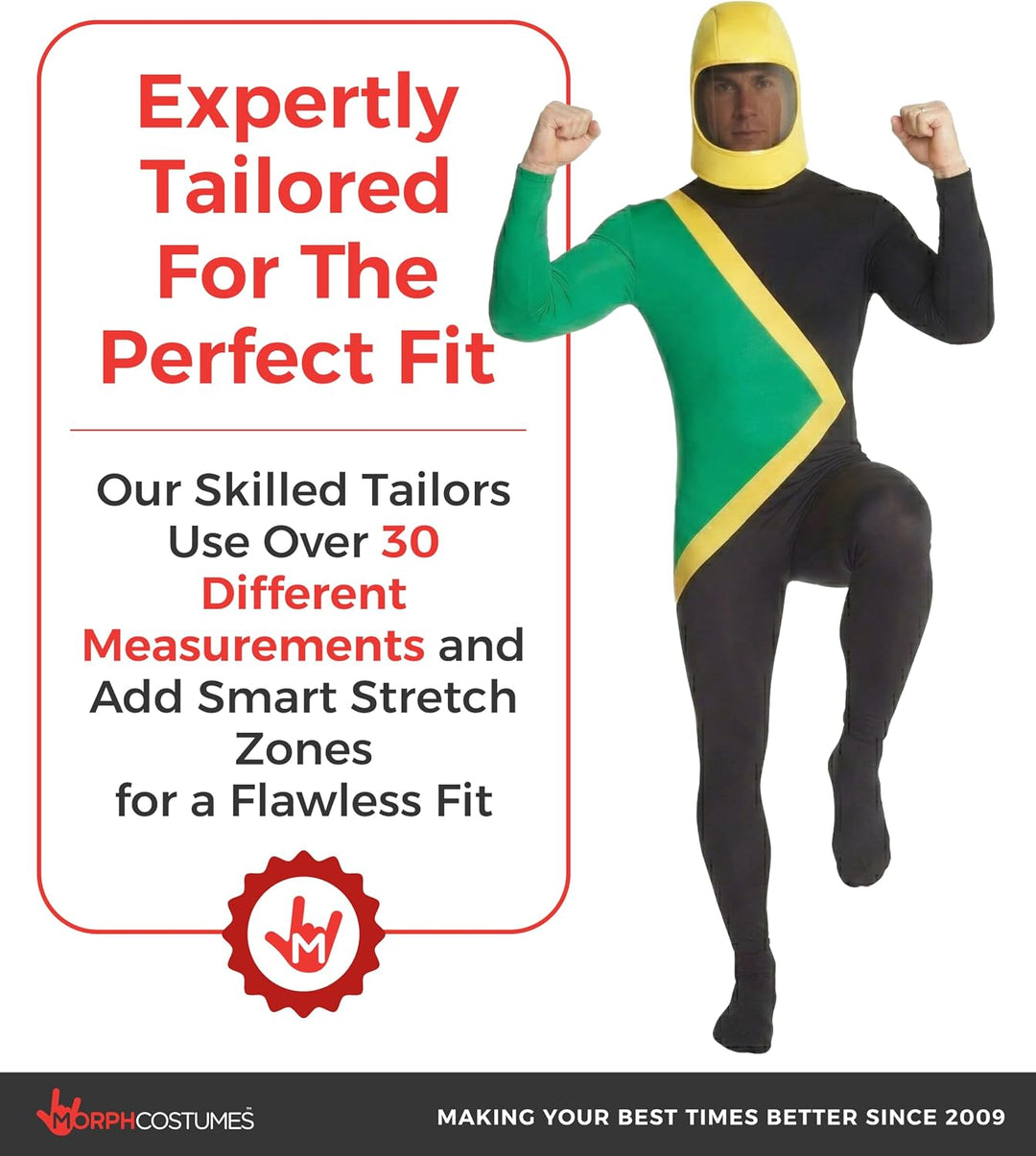 Morph Costumes - Jamaikanisch Bobsled Kostüm, Jamaikanisch Anzug
