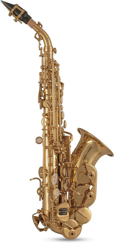 Roy Benson Bb Sopran Saxophon MODEL SG-302 gebogen lack., inkl. Etui, SG-302