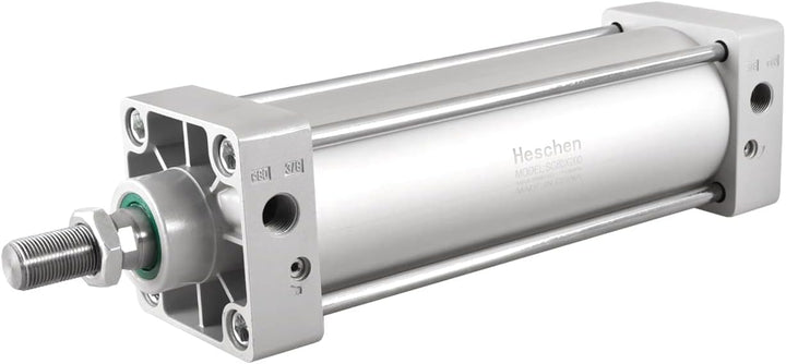 Heschen Pneumatischer Standard-Luftdruckzylinder, SC 80-200, PT3/8 Anschluss, 80mm Bohrung, 200mm Hu