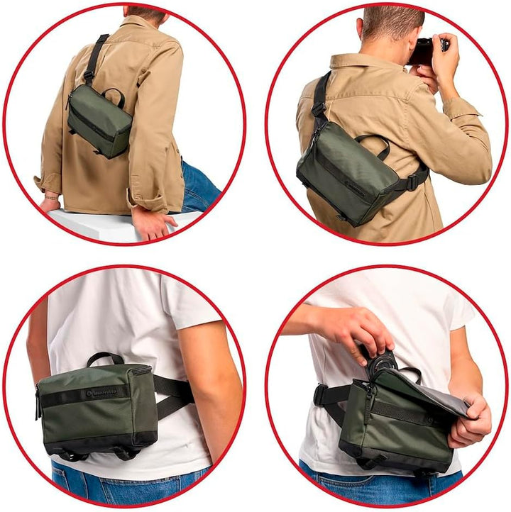 Manfrotto Street Slim Photography Backpack Pour Appareil Reflex et Hybride, Ouverture Avant et Arriè