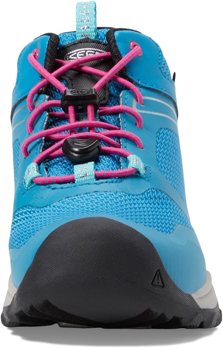 KEEN Unisex Kinder Wanduro Mid Waterproof Wanderstiefel 37 EU Fjord Blue Fuchsia Purple, 37 EU Fjord