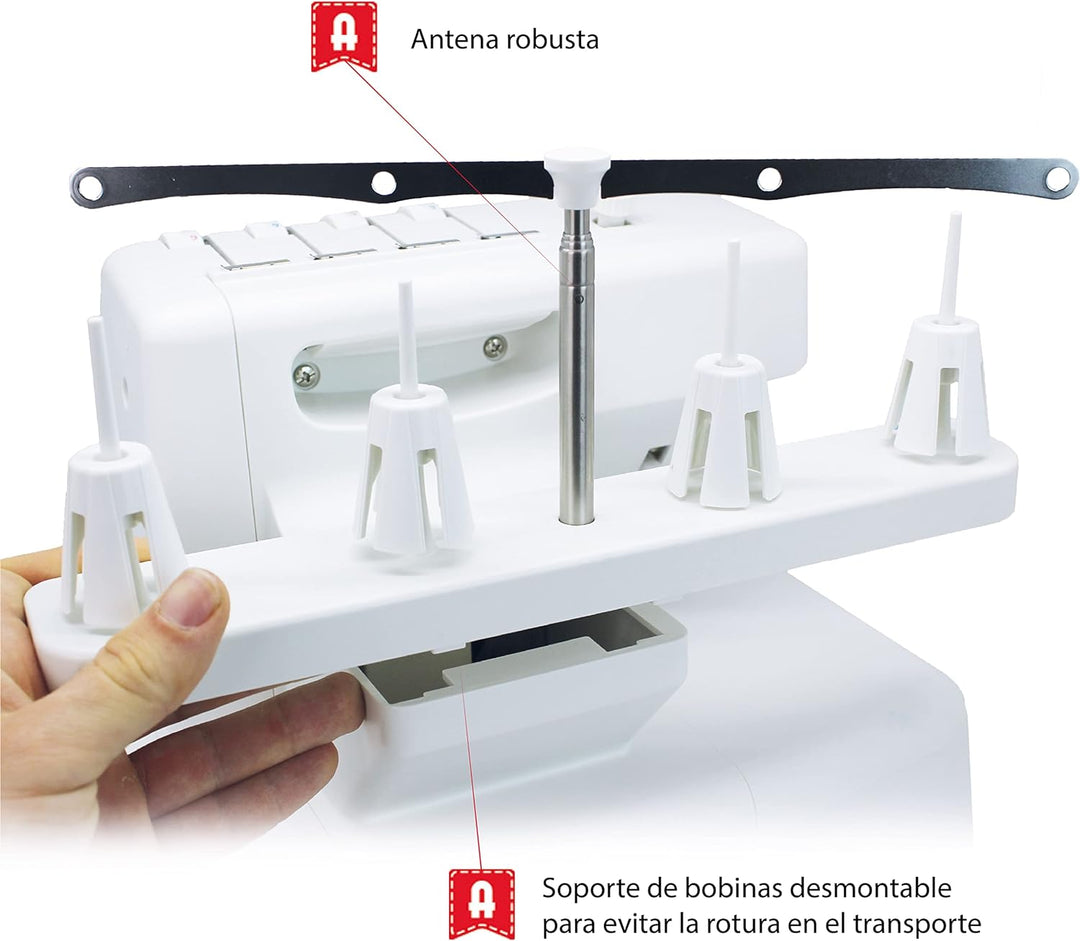 Alfa 8707 Overlock Nähmaschine für den Hausgebrauch Professionell 8707, Professionell 8707