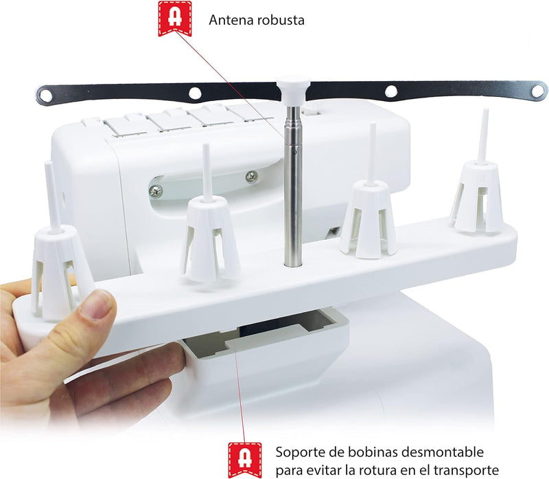 Alfa 8707 Overlock Nähmaschine für den Hausgebrauch Professionell 8707, Professionell 8707