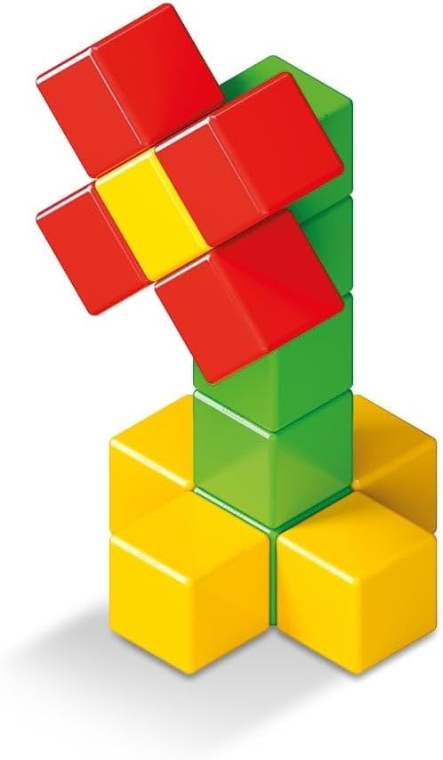 Geomag Magicube - 24 Würfel - Magnetisches Konstruktionsspielzeug für Kinder - Green Line - Lernspie