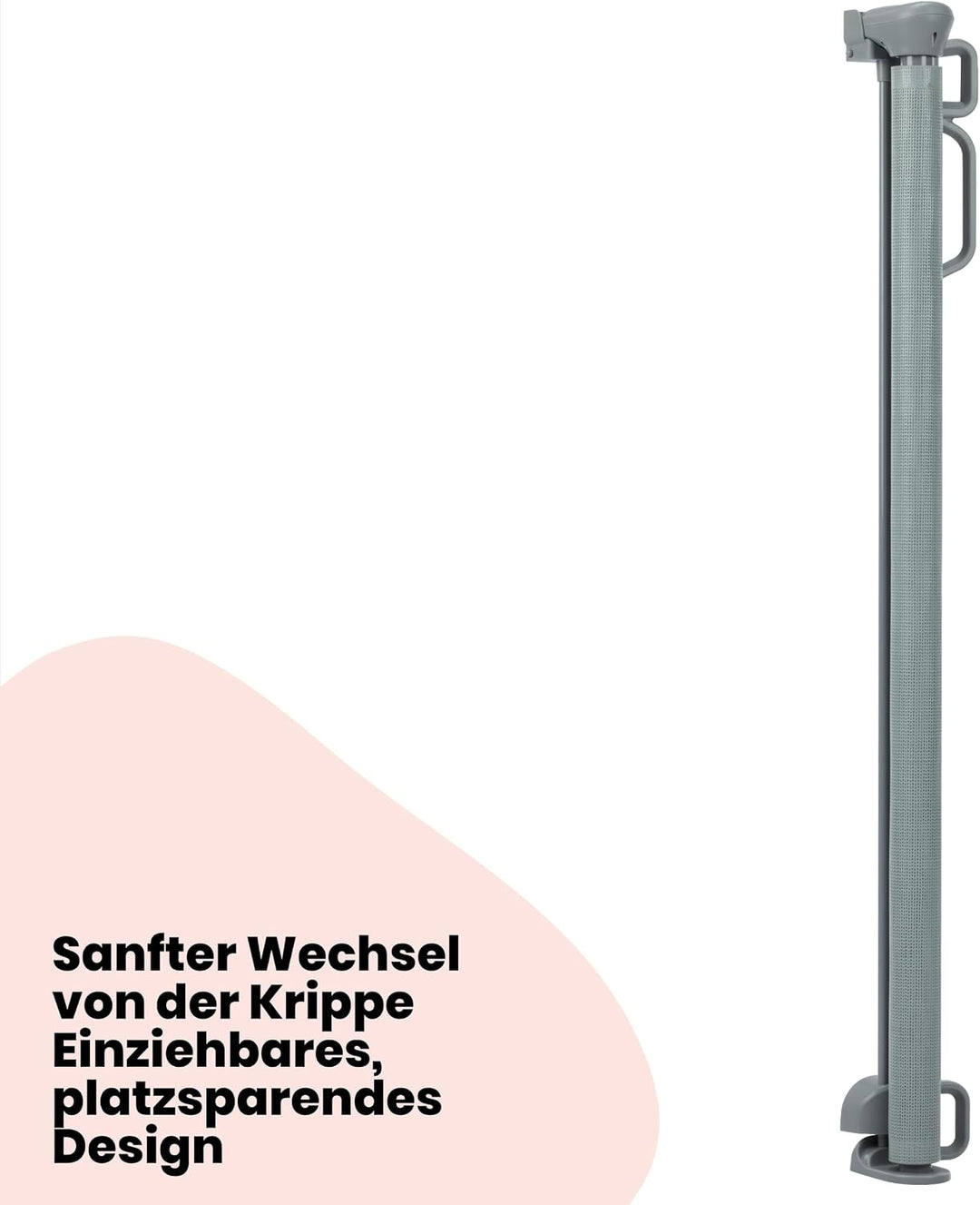 Safety 1st Treppenschutzgitter Ausziehbar, Babygitter 140 cm, Light Grey