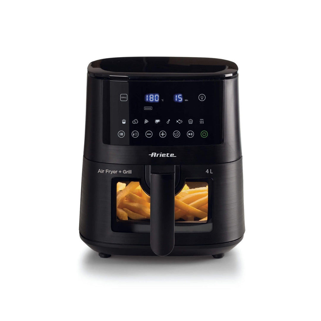 Ariete 4633 4L Heissluftfritteuse, 1400 W, 4L Fassungsvermögen, 9 Programme, Shake- und Grillfunktio