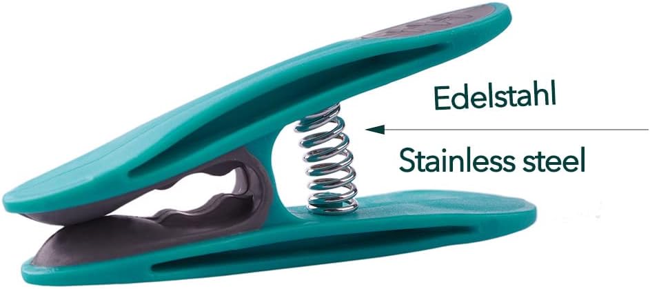 48 Wäscheklammern mit Federn aus Edelstahl Soft Grip Softgrip Soft Touch Softtouch und 1 Wäscheklamm