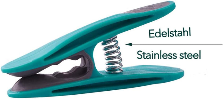 48 Wäscheklammern mit Federn aus Edelstahl Soft Grip Softgrip Soft Touch Softtouch und 1 Wäscheklamm