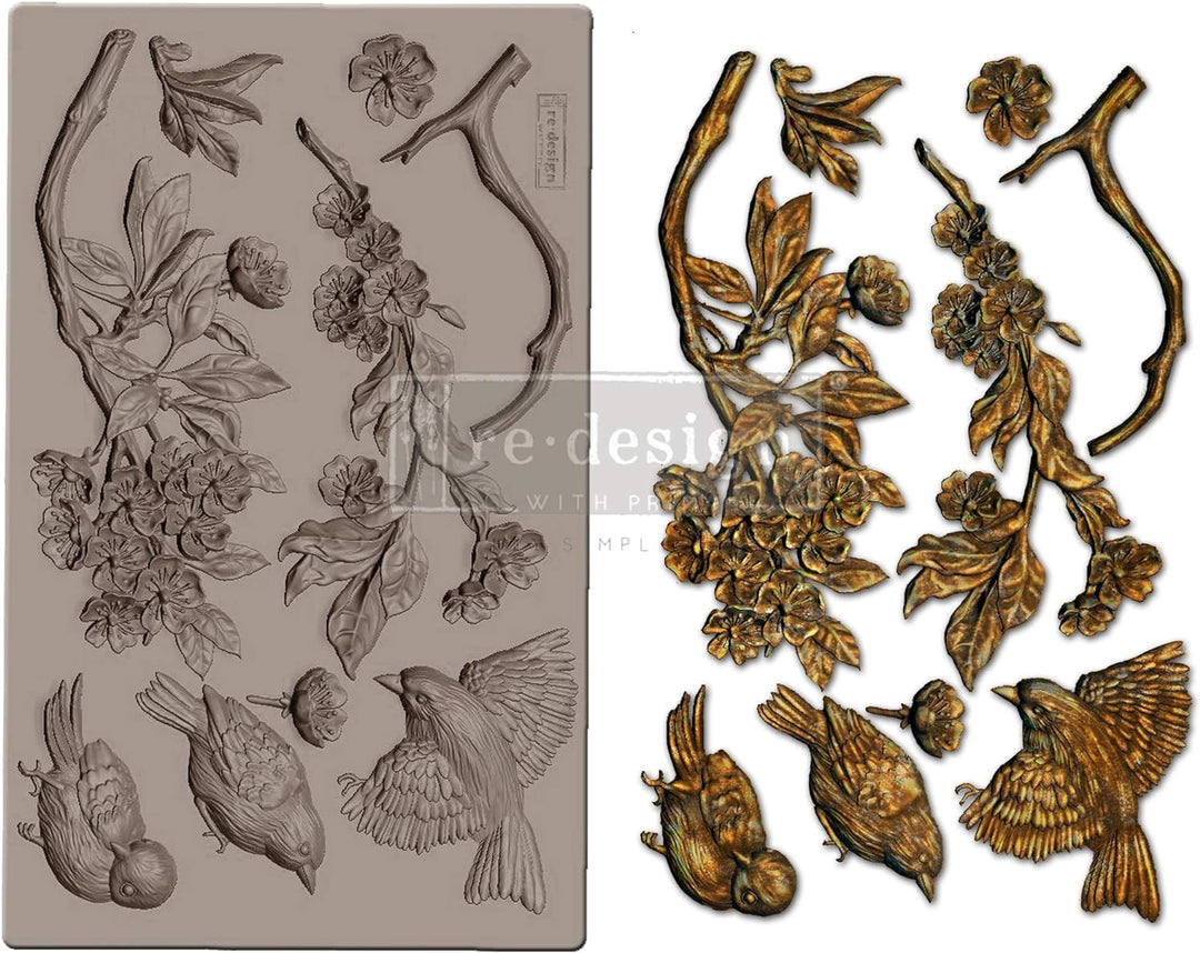 Redesign With Prima 655350647476 Aviary Clay, Soap Making Molds,Pottery & Modeling Clays, 5"x8"x8mm