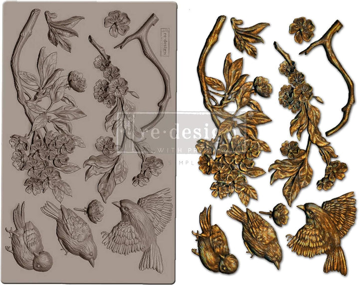 Redesign With Prima 655350647476 Aviary Clay, Soap Making Molds,Pottery & Modeling Clays, 5"x8"x8mm