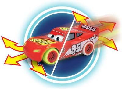 Jada Toys - RC Turbo Racer Lightning McQueen (17 cm) aus Disney Pixars Cars - ferngesteuertes Auto a