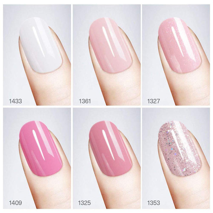 Vishine Komplettes Set 36 W UV-Lampe LED Nageltrockner 6 semi-permanenter Nagellack Nagellack Top Ba