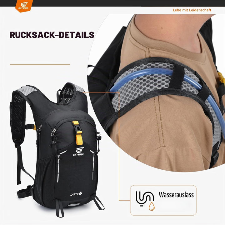 SKYSPER Wanderrucksack 15L Rucksack Herren Klein Tagesrucksack Leichter Trekkingrucksack für Wandern