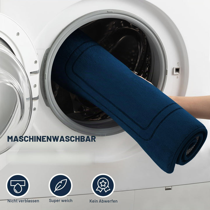 chakme Badematte rutschfest,Badezimmerteppich Weich Badteppich Saugfähige Badvorleger Duschvorleger