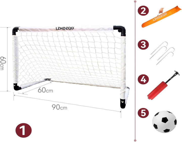 LZHDZQD Fussballtor, Kinder Fussballtor 60x45cm/ 90x60cm/ 115x80cm Fussballtore für Garten Kinder, F