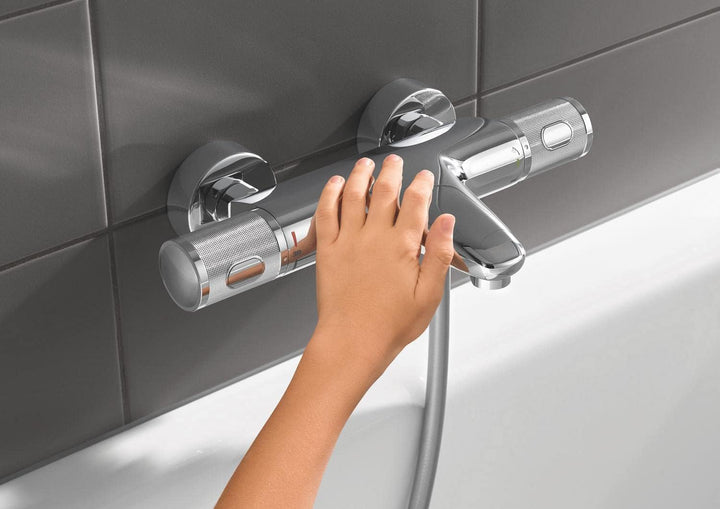 GROHE Precision Feel - Thermostat-Wannenbatterie, chrom, 34788000 &amp; Precision Feel - Thermostat-Brau