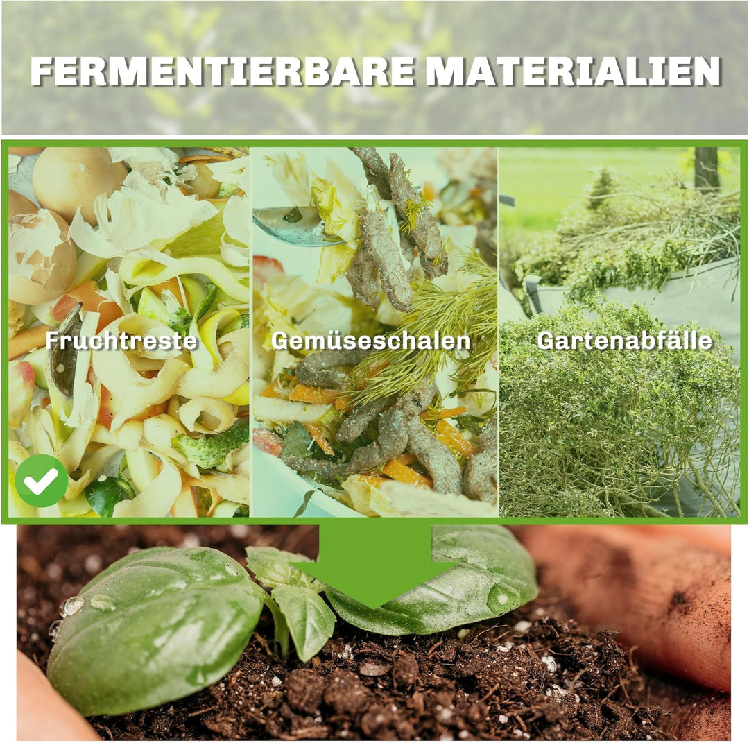 Outsunny Gartenkomposter, 240L, 78 x 75 x 78 cm Dreieckiger Kompostbehälter mit 3 Türen, 66 Lüftungs