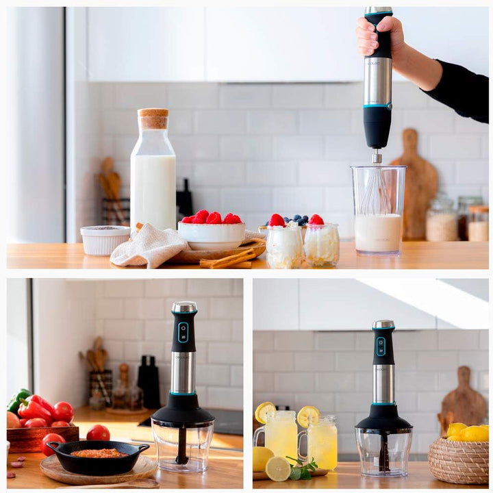 Cecotec Stabmixer Power TitanBlack 1200 XL Cream&Crush. 1200 W, CrossBlades Technologie mit 4-Klinge