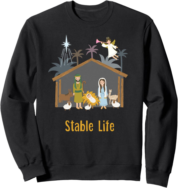 Christliches Weihnachtskrippe Christliches Weihnachtskrippe Sweatshirt