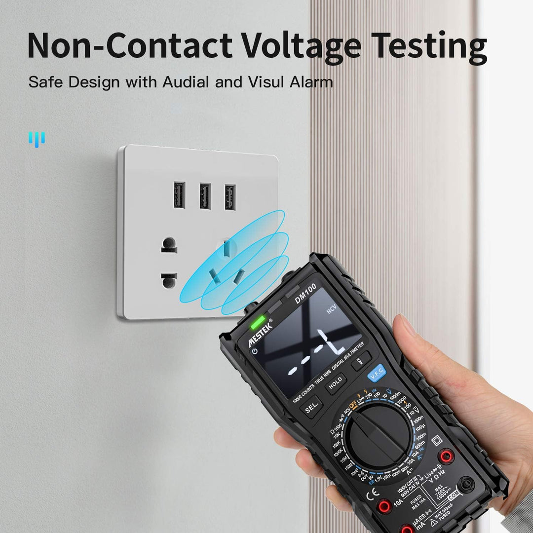 Digital Multimeter Spannungsprüfer AC DC Strommessgerät Stromzähler MESTEK Spannung Tester NCV VFC A