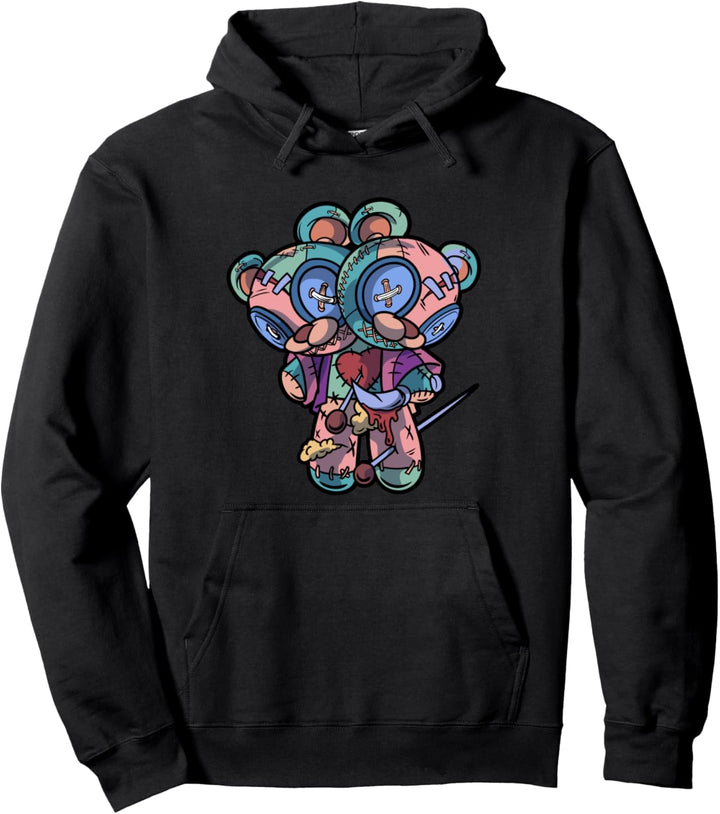 Pastel Goth Two Headed Teddy Bear Voodoo Doll For Men Pullover Hoodie