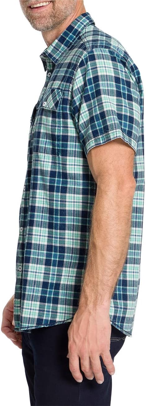 PIONEER AUTHENTIC JEANS Hemd XXL Lagoon Karo, 4XL Grosse Grössen