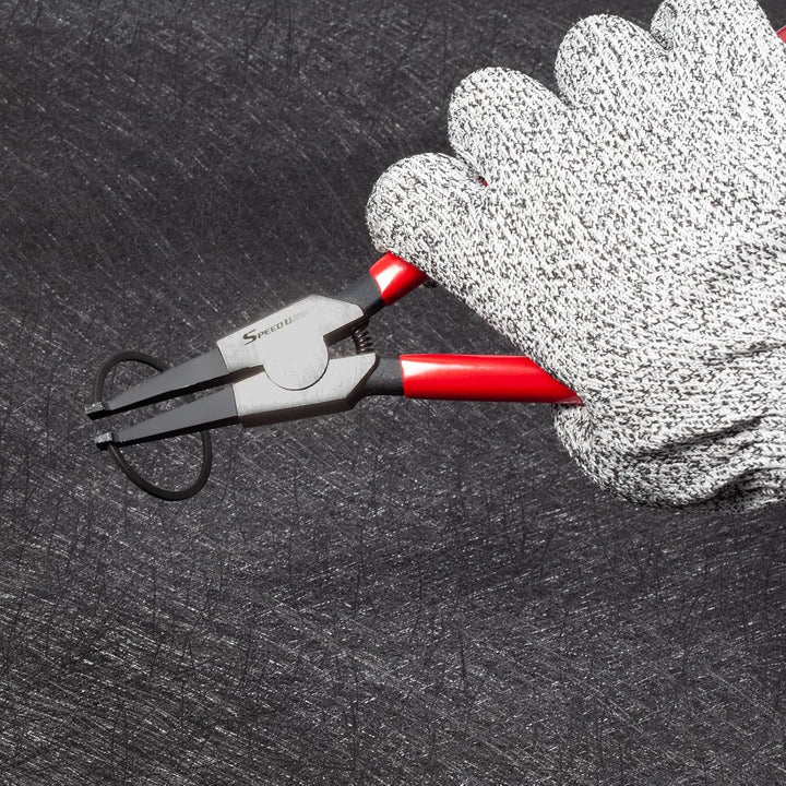 SPEEDWOX 2 Stück spezielle Ring-Halteringzangen-Set Schlossringzange flach zum Entfernen der Install